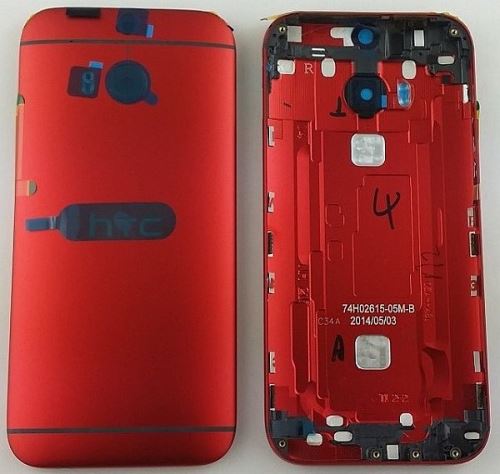HTC One M8 zadný kryt batérie červený (Red)