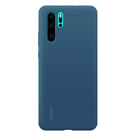 Huawei Original Silicone puzdro Blue pre Huawei P30 Pro
