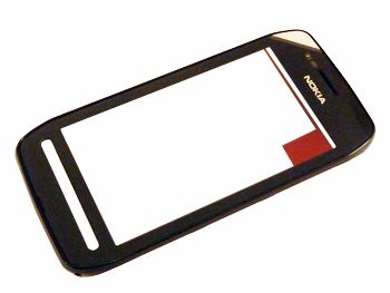 Nokia 603 predný kryt + dotyk čierny
