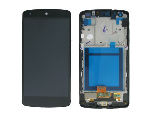 LG D820, D821 Google Nexus 5 predný kryt + LCD displej + dotyk White