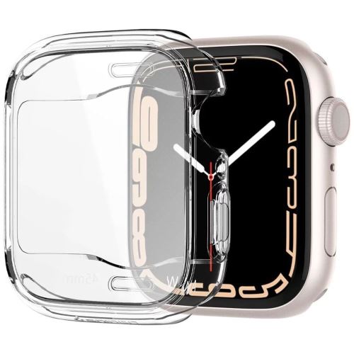 Spigen kryt Ultra Hybrid pre Apple Watch 7/8/9 45mm - Crystal Clear