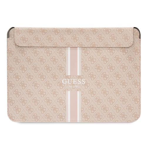 Guess PU 4G Printed Stripes Computer Sleeve 13/14" Pink