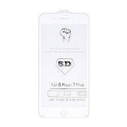 Apple iPhone 7 Plus,8 Plus - 5D tvrdené sklo White