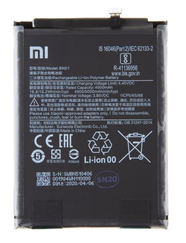 BN51 Xiaomi Originál batéria 4900mAh (Service Pack)