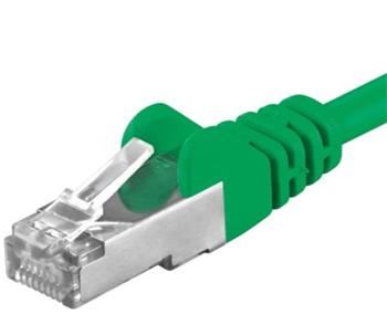 Premiumcord Patch kabel CAT6a S-FTP, RJ45-RJ45, AWG 26/7 10m, zelená