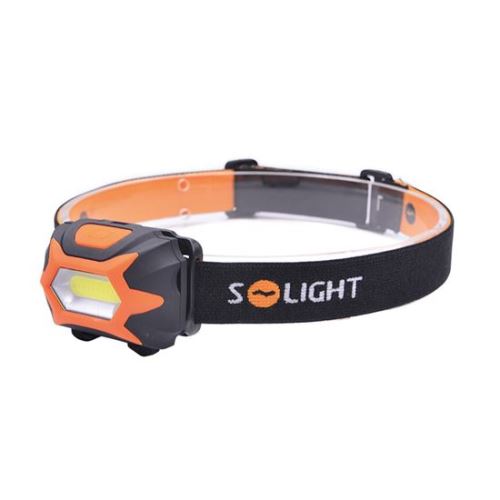 Solight LED čelové svietidlo, 3W COB, 3x AAA