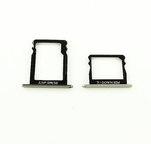 Huawei P8 držiak SIM+MicroSD karty biely