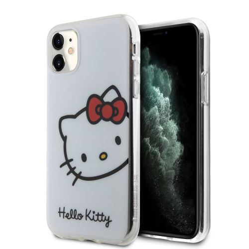 Hello Kitty IML Head Logo Zadní Kryt pre iPhone 11 White