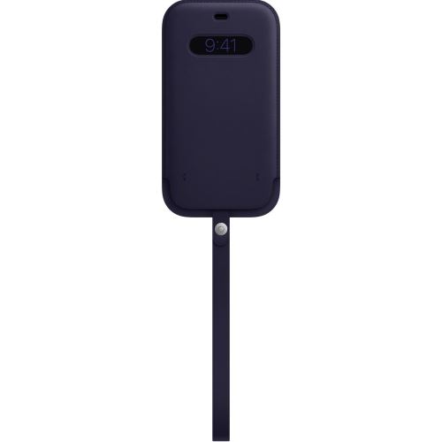 MK0D3FE/A Apple Leather Sleeve Kryt vč. MagSafe pre iPhone 12 Pro Max Deep Violet