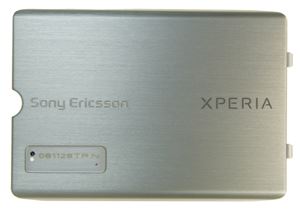 Sony Ericsson Xperia X1 kryt batérie strieborný