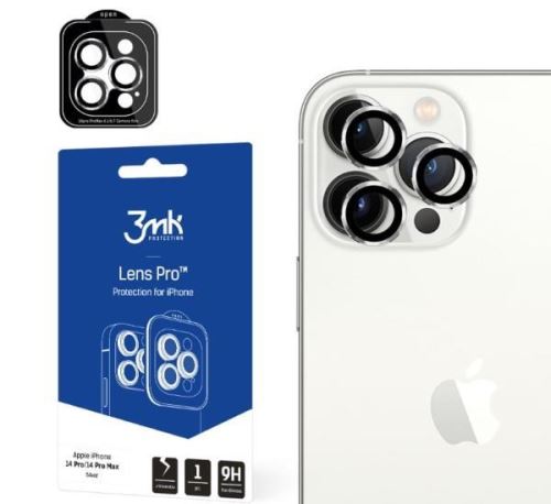 3mk tvrzené sklo Lens Pro ochrana kamery pre Apple iPhone 14 Pro / iPhone 14 Pro Max, stří