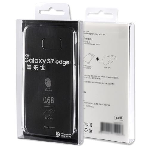 Samsung G935 S7 Edge clear case puzdro+TPU fólia