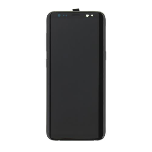 LCD displej + dotyk + predný kryt Samsung G950 Galaxy S8 Black (Service Pack)