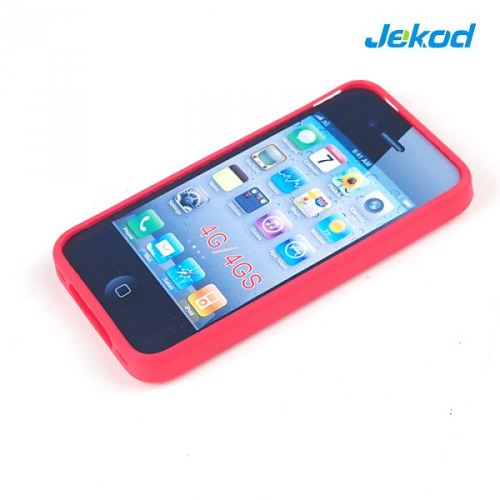 JEKOD Double Color TPU Case Red pre Apple iPhone 4, 4S