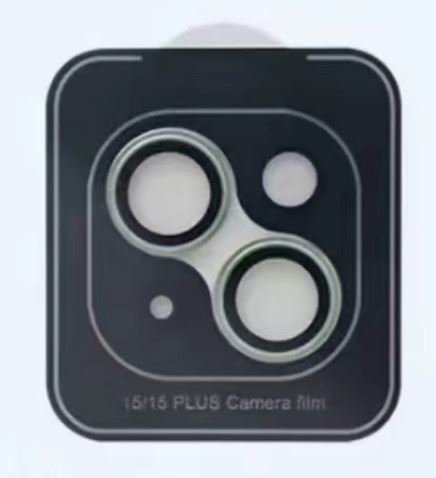 iPhone 15,15 Plus kamera tvrdené sklo zelené