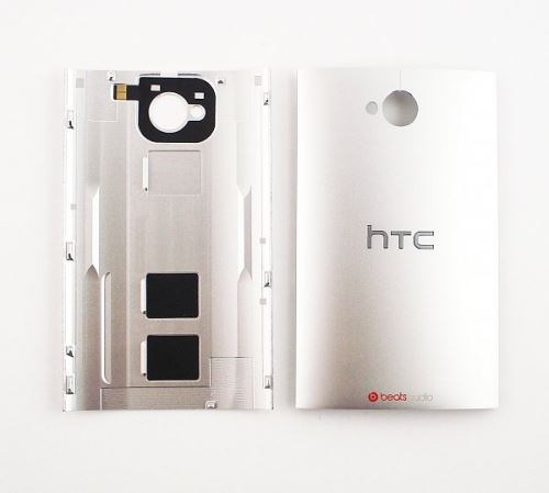 HTC One Dual SIM(802W) kryt batérie strieborný