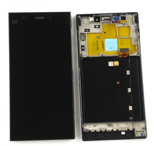 LCD displej + dotyk + predný kryt čierny pre Xiaomi Mi3