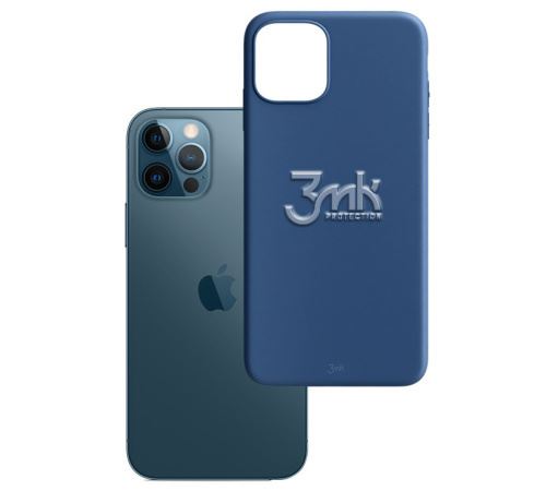 3mk ochranný kryt Matt Case pre Apple iPhone 12, 12 Pro, blueberry/modrá