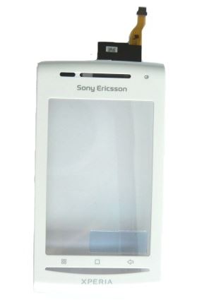 SonyEricsson X8 White predný kryt vrátane Dotyku