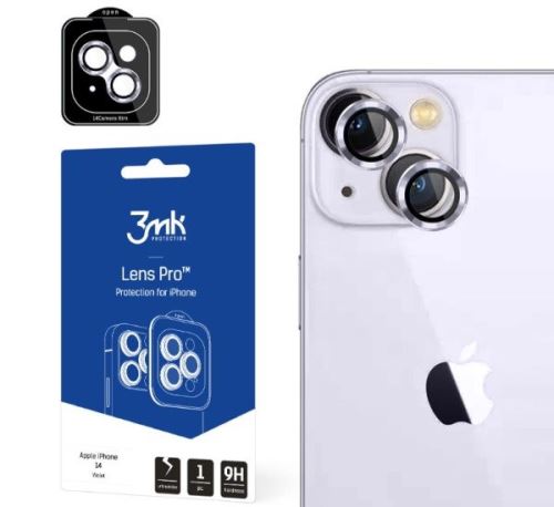 3mk tvrzené sklo Lens Pro ochrana kamery pre Apple iPhone 14 Plus, Sierra Blue