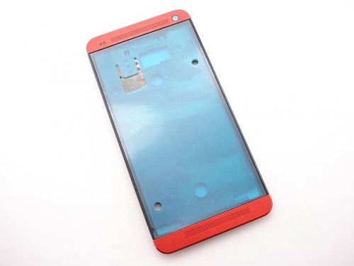 HTC One Dual SIM predný kryt červený