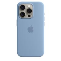 iPhone 15 Pro Max Silicone Case MS - Winter Blue