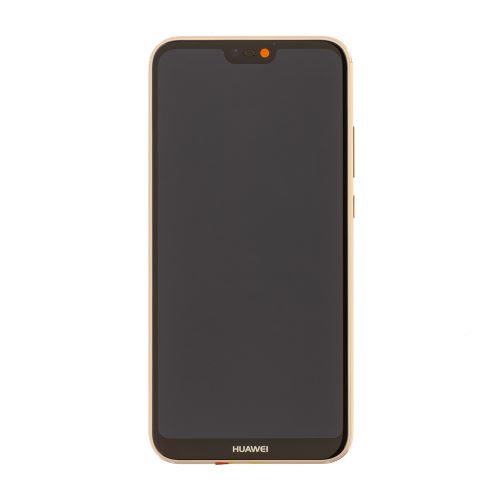 Huawei P20 Lite LCD displej + dotyk + predný kryt Pink (Service Pack)