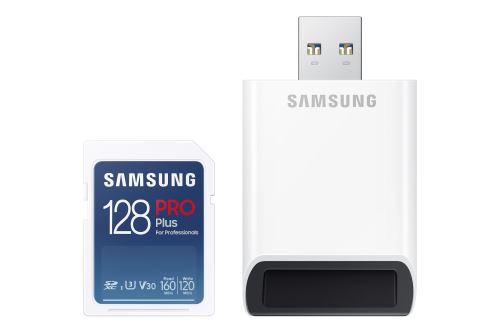 Samsung SDXC 128GB PRO PLUS + USB adaptér