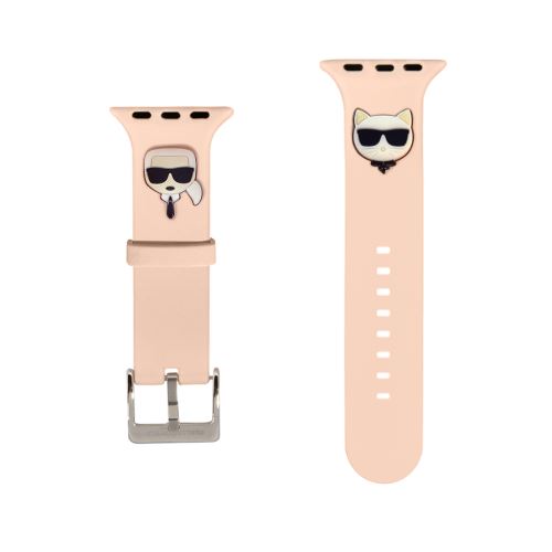 Karl Lagerfeld Karl and Choupette Řemínek pro Apple Watch 38/40mm Pink