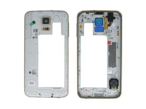 Samsung G900 Galaxy S5 Gold stredný kryt
