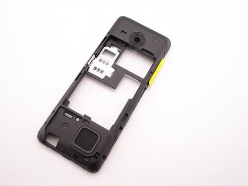Nokia 206 Dual SIM stredný kryt žltý