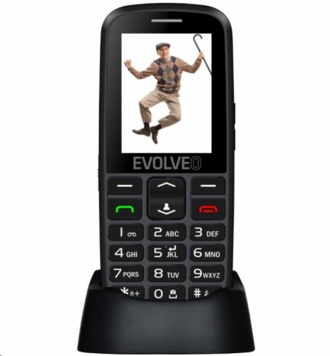 EVOLVEO EasyPhone EG, mobilní telefon pro seniory s nabíjecím stojánkem