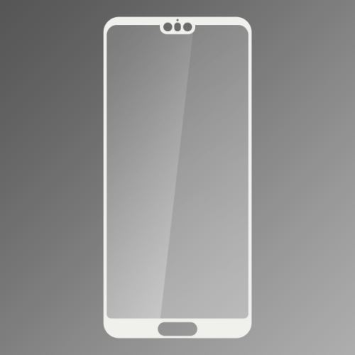 Huawei P20 Lite - 5D tvrdené sklo White (Full glue)