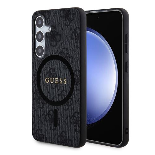 Guess PU Leather 4G Colored Ring MagSafe Zadní Kryt pre Samsung Galaxy S24