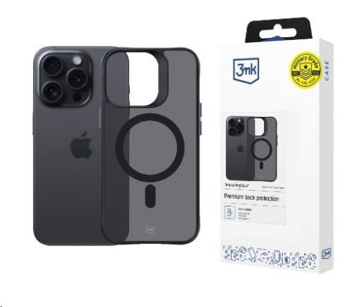 3mk ochranné pouzdro Smoke MagCase pre iPhone 15 Pro Max