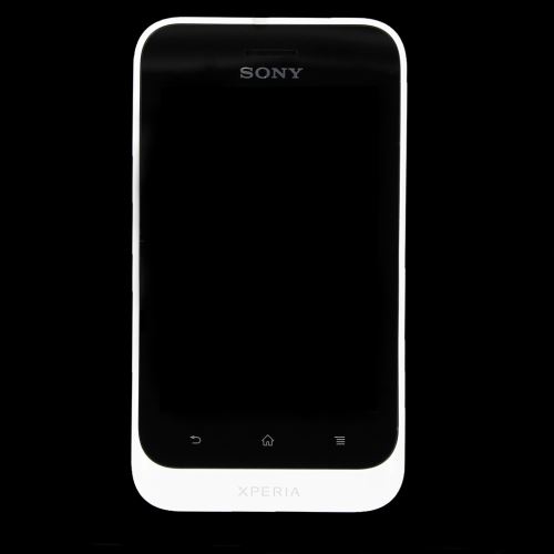 Sony ST21i Xperia Tipo predný kryt + dotyková doska White