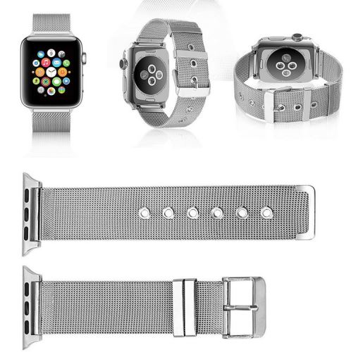 Apple watch 42mm nerezový pásek stříbrný