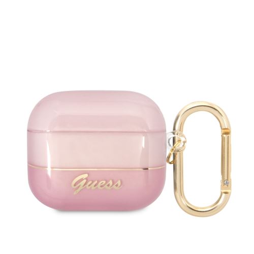 Guess Translucent puzdro pre AirPods 3 Pink