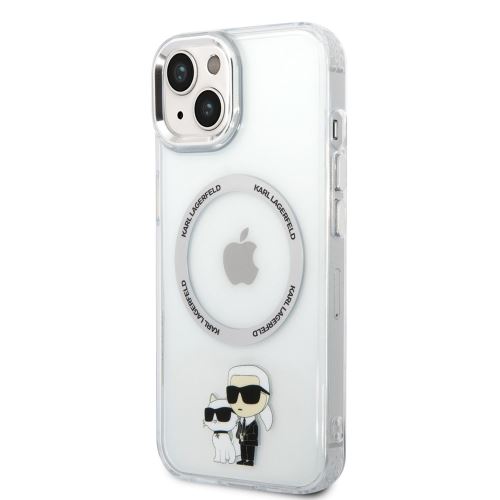 Karl Lagerfeld MagSafe Kompatibilní Kryt IML Karl and Choupette NFT pro iPhone 14 Transpar