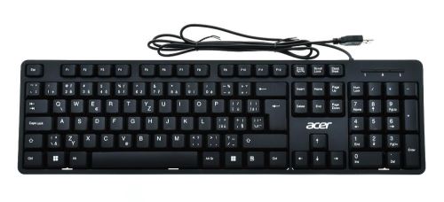 Acer Wired Keyboard/Drôtová USB/ CZ- SK layout/Čierna