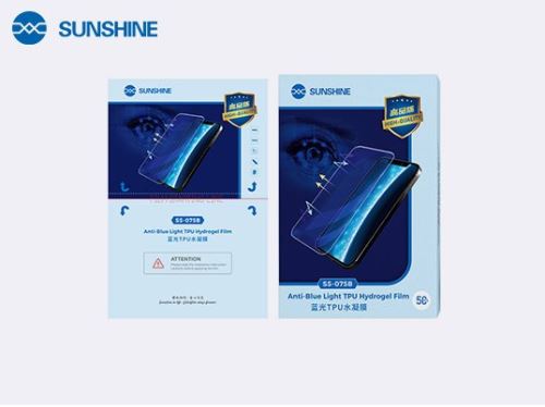 SUNSHINE SS-075B Hydrogel Anti-Blue Folie pre Smartphony Pack 50 kusů