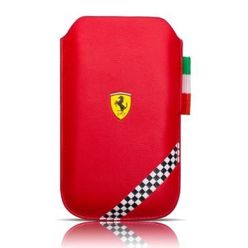 Ferrari Formula 1 univerzálne kožené puzdro Red vel. M