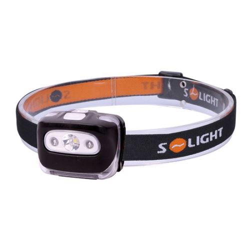 Solight LED čelové svietidlo, 3W + červené svetlo, 3x AAA