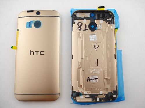 HTC One M8 zadný kryt batérie zlatý (Amber Gold)