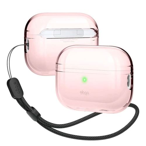 Elago Airpods Pro 2 TPU Case with Nylon Lanyard - Lovely Pink