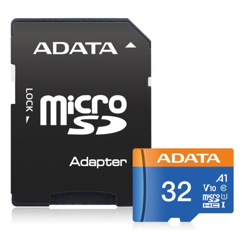 Adata/micro SDHC/32GB/100MBps/UHS-I U1 / Class 10/+ Adaptér