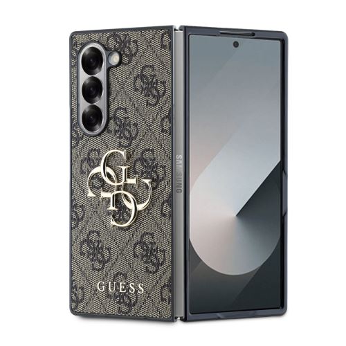 Guess PU 4G Metal Logo Zadní Kryt pre Samsung Galaxy Z Fold 6