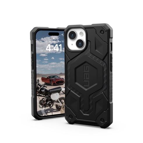 UAG kryt Monarch Pro Magsafe pre iPhone 15 - Carbon Fiber