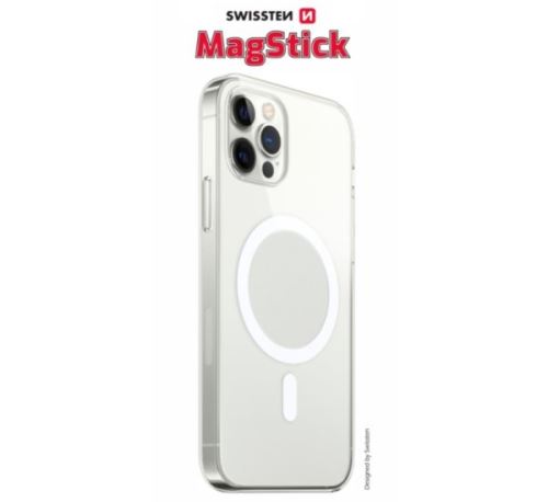 Kryt ochranný SWISSTEN CLEAR JELLY MagStick pro Apple iPhone 14 Pro Max, transparentní