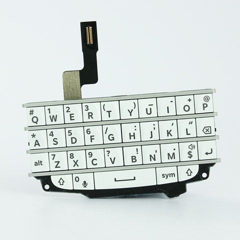 Blackberry Q10 membrána + klávesnica biela